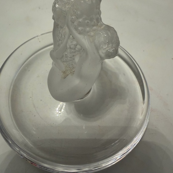 Lalique Crystal Dish with Figurine - Picture 4 of 7